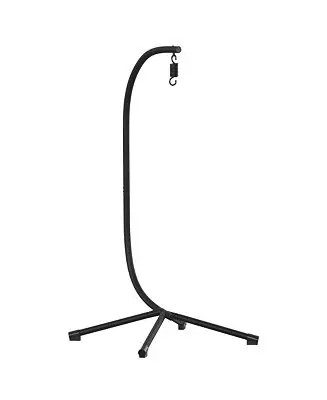 Inger Heavy Duty All-Weather Hanging Hammock Chair C-Stand With Steel Offset Base And Hardware, 360 Degree Rotation Latest
