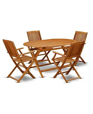 Wooden Patio Set Natural Oil Buy Direct