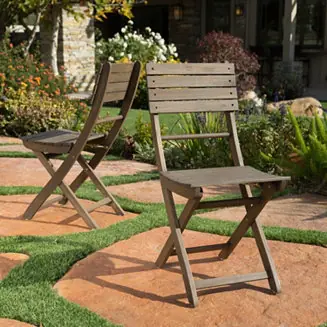 Streamdale Acacia Wood Folding Dining Chairs (Set of 2) for Outdoor Hosting Weekend Sale
