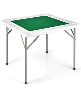 In Demand 4-Player Mahjong Game Table with Iron Frame