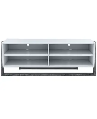 Reduced Price Dellmara Distressed 4 Shelves Television Stand