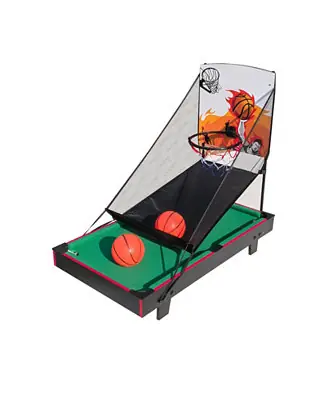 Money Back Guarantee 36Inch 2in1 Multi Game Table with Basketball and Billiards Combo Space Saving Design for Family Kids and Adults Indoor Outdoor Use