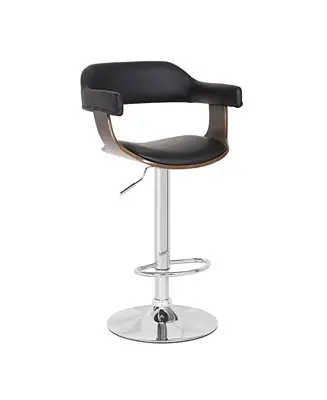 Contemporary Swivel Adjustable Barstool with Padded Armrests Seasonal Sale