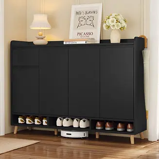 Bulk Order Simplie Fun Sleek Minimalist Shoe Cabinet with Adjustable Shelves