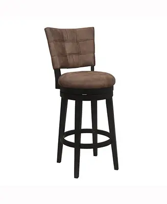 45" Wood and Upholstered Kaede Furniture Bar Height Swivel Stool Best Choice