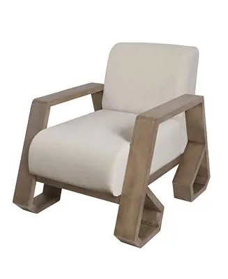 Price Drop 32.5" Wood Norman Wyatt Home Sled Base Armchair