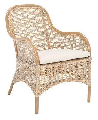 Charlie Rattan Accent Chair with Cushion Time-Limited