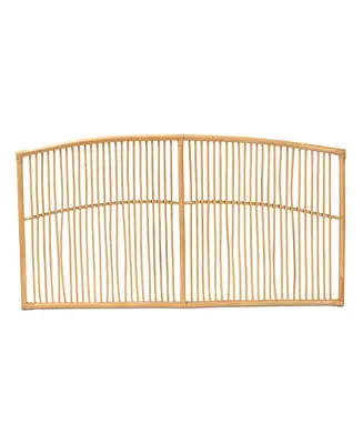 Wholesale Furniture Malvina 2" Rattan Bohemian Queen Wall-mount Headboard