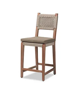Furniture Heyna 24" Wood Mid-Century Counter Stool Free Delivery