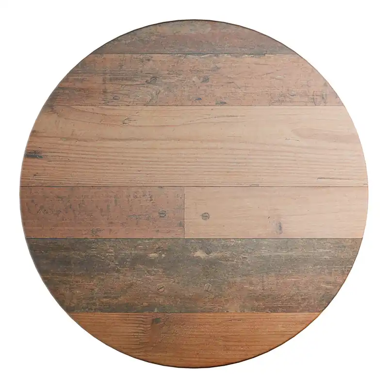 Lancaster Table & Seating Excalibur 32" Round Table Top with Textured Farmhouse Finish In Demand