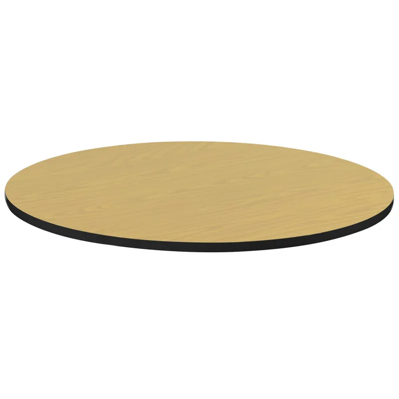 Limited Offer Correll 60" Round Fusion Maple Finish High Pressure Bar & Cafe Table Top