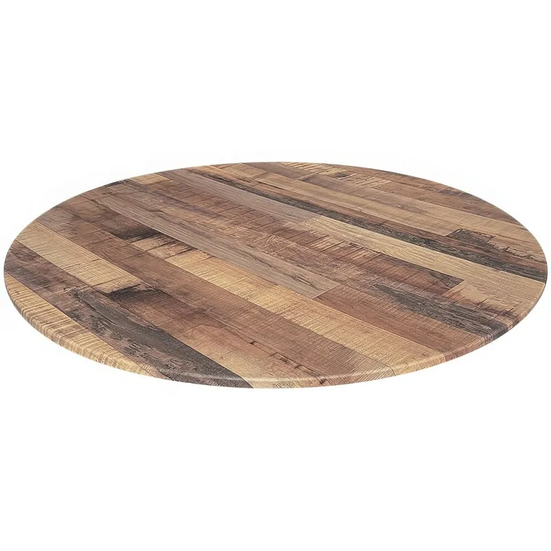 Cheap Holland Bar Stool EuroSlim 36" Round Rustic Wood Indoor / Outdoor Table Top