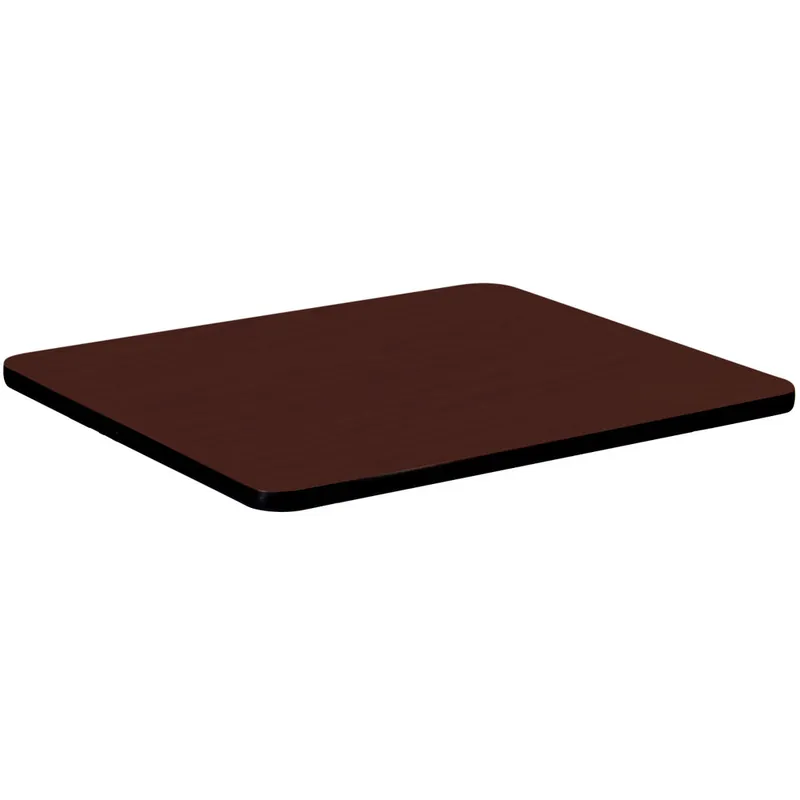 Viral Correll 24" Square Cherry Finish High Pressure Bar & Cafe Table Top