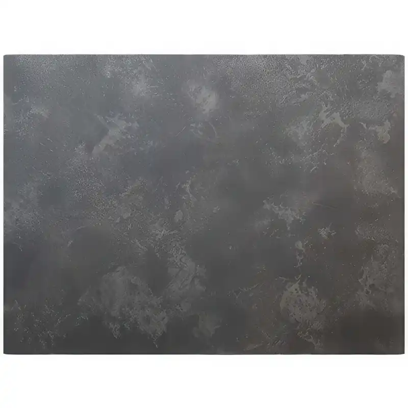 Grosfillex US24D744 Exterior Vanguard 24" x 32" Dark Faux Concrete Outdoor Table Top Luxury
