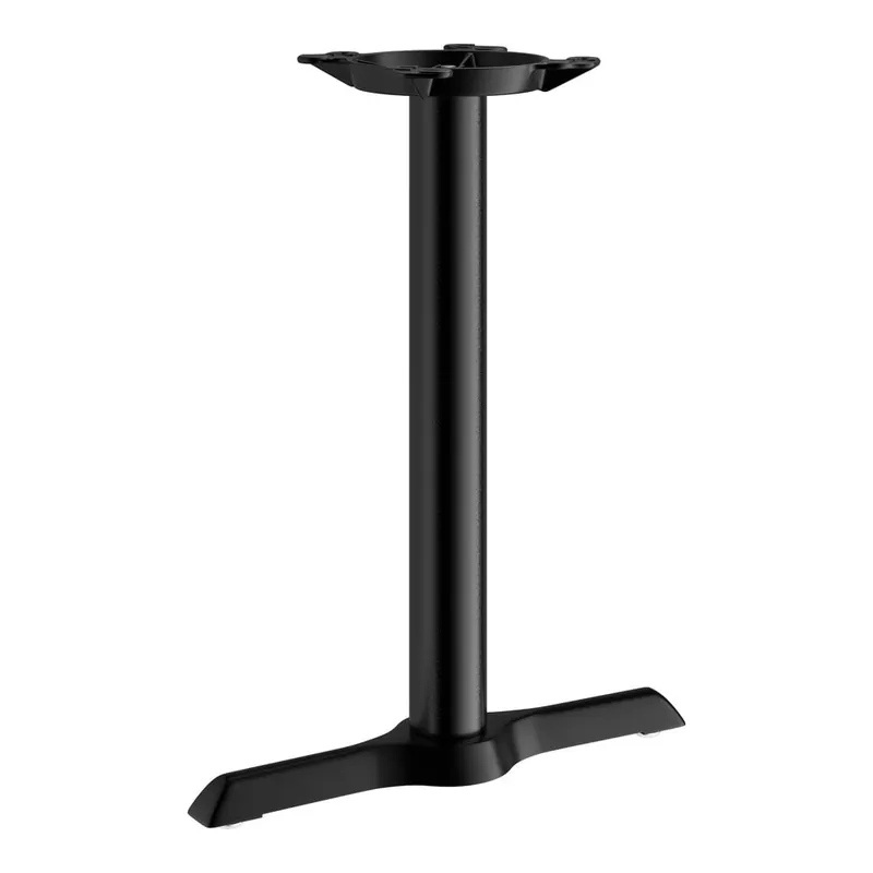 Lancaster Table & Seating Cast Iron 5" x 22" Black 3" Standard Height End Column Table Base Reduced Price