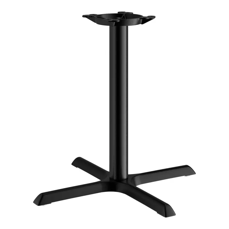 Lancaster Table & Seating Cast Iron 30" x 30" Black 3" Standard Height Column Table Base Hassle-Free Returns