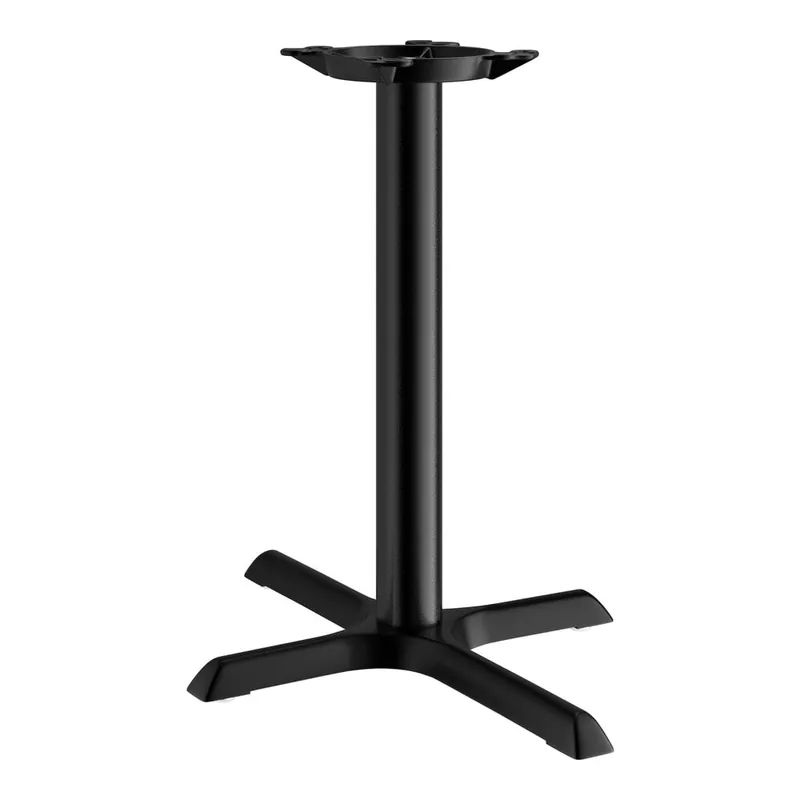 Lancaster Table & Seating Cast Iron 22" x 30" Black 3" Standard Height Column Table Base Markdown