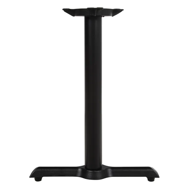 Mega Sale Lancaster Table & Seating Cast Iron 5" x 22" Black 3" Standard Height End Column Table Base with Self-Leveling Feet