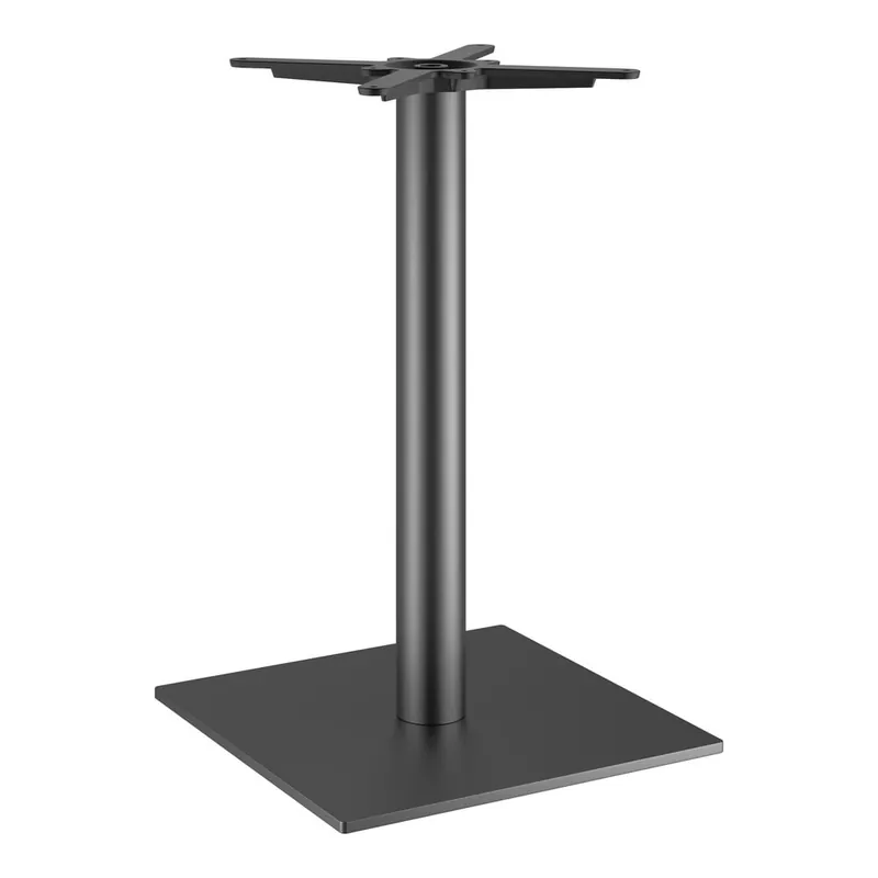 Lancaster Table & Seating Excalibur 18" Square Outdoor Black Steel Standard Height Base Worldwide Shipping