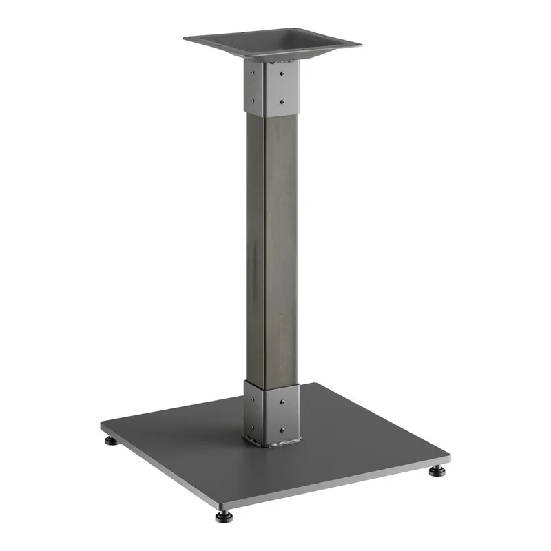 Fan Favorite Lancaster Table & Seating Industrial Standard Height Table Base with Slate Gray Finish