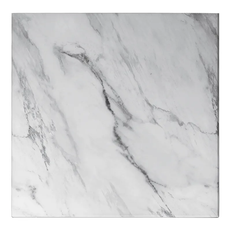 Top Rated Superior Surfaces 24" x 24" Square Black Faux Marble Eased Edge Squared Corner Outdoor Table Top