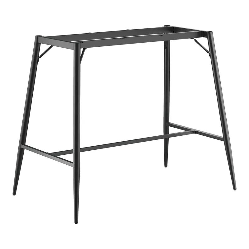Reduced Price Lancaster Table & Seating Mid-Century 30" x 48" Black Bar Height Table Base
