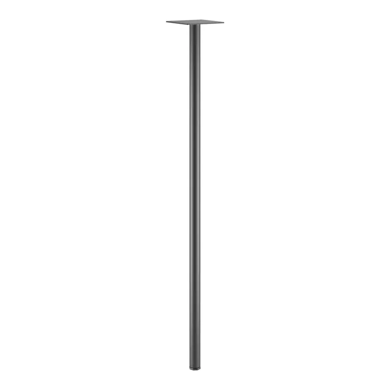 Lancaster Table & Seating 1 1/4" x 40" Black Stamped Steel Bar Height Pin Leg for Cantilever Table Bases Editor’s Pick