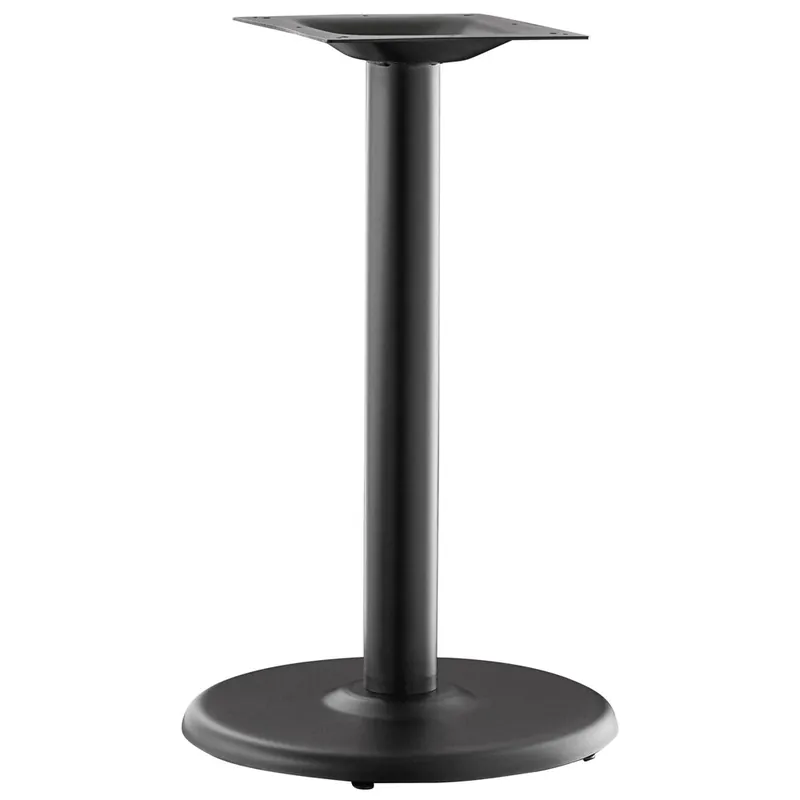 Time-Limited Lancaster Table & Seating Excalibur 18" Round Black Outdoor Table Base with 3" Standard Height Column