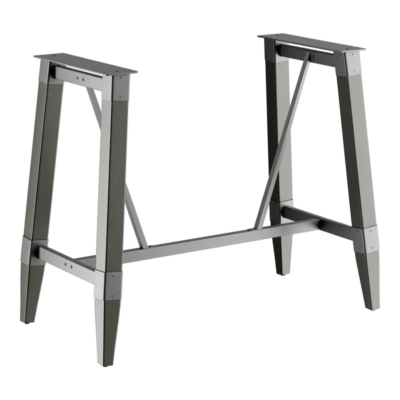 Buy Today Lancaster Table & Seating Industrial Slate Gray Finish Bar Height Trestle Table Base for 30" x 60" Table Tops