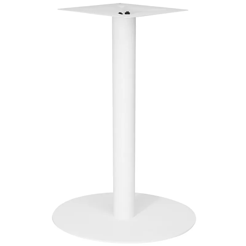 Free Shipping BFM Seating Uptown White Steel Dining Height 24" Round Table Base