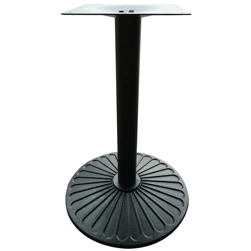Flash Sale Art Marble Furniture Z14-28D 30" Round Black Cast Iron Standard Height Table Base