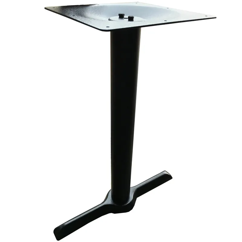 Art Marble Furniture B10-0522H 22" x 5" Black Cast Iron Bar Height End Table Base Affordable