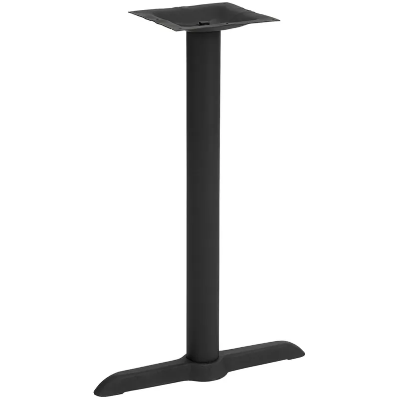 Best Choice American Tables & Seating 22" x 5" Black 2-Piece Bar Height Outdoor Table Base Kit with 3" Column