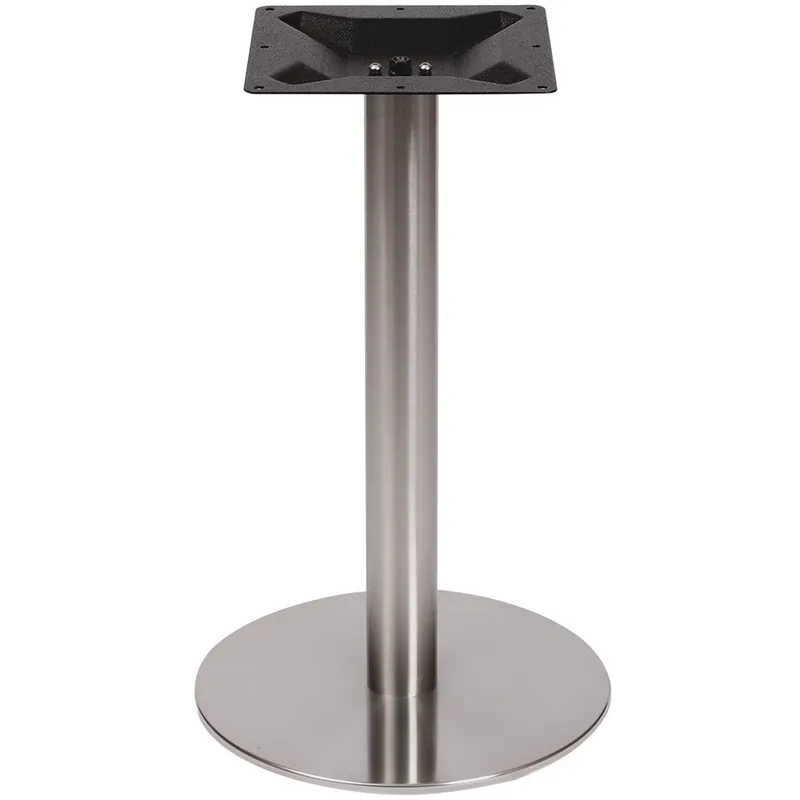 Special Offer BFM Seating Elite Standard Height Outdoor / Indoor 24" Brushed Stainless Steel Round Table Base
