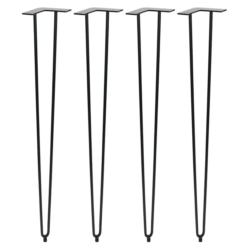 BFM Seating NV Sand Black Steel Bar Height Leg Set Limited Time