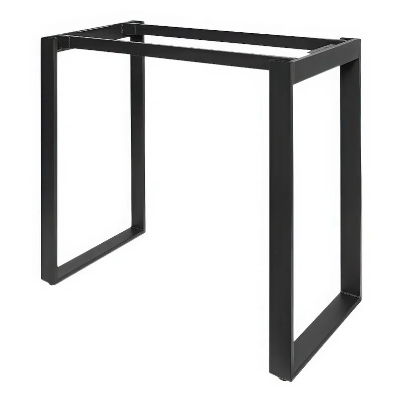 High Quality BFM Seating Urban Black Powder-Coated Steel Loop Frame Bar Height Table Base for 30" x 72" Table Tops