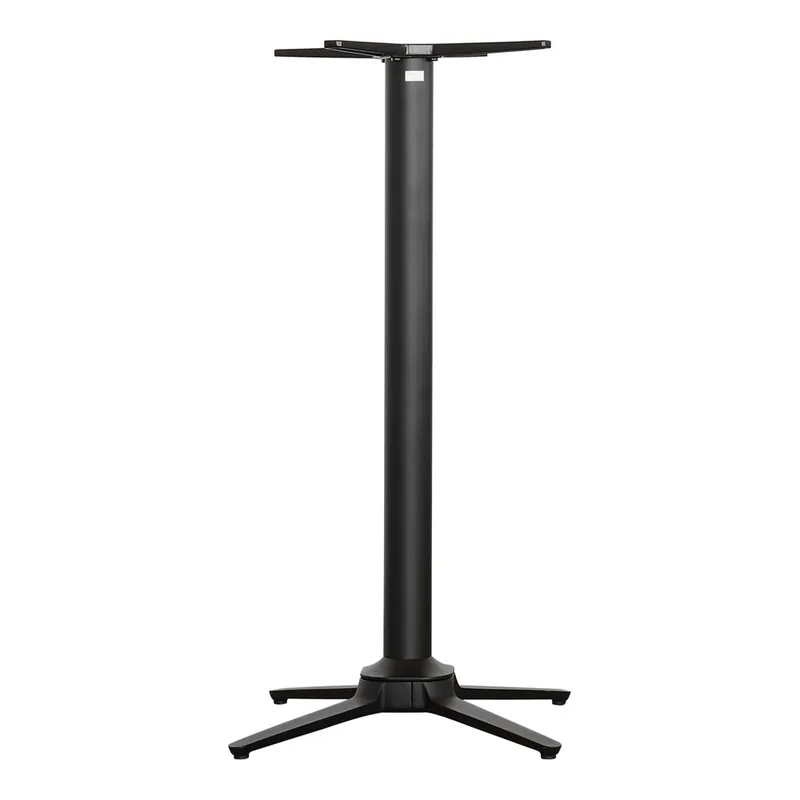 NOROCK Esplanade 27" x 27" Sandstone Black Powder-Coated Aluminum Self-Stabilizing Outdoor / Indoor Bar Height Table Base Direct From Manufacturer