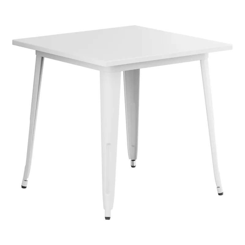 Crafted Lancaster Table & Seating Alloy 32" x 32" Pearl White Standard Height Outdoor Table