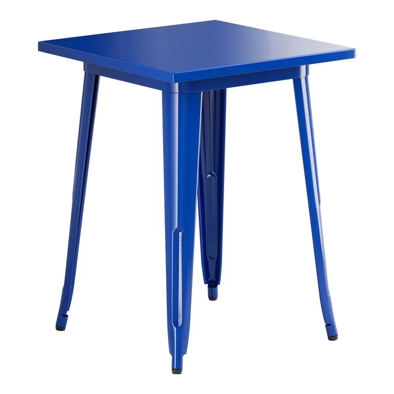 Don’t Miss Out Lancaster Table & Seating Alloy 24" x 24" Blue Quartz Standard Height Outdoor Table