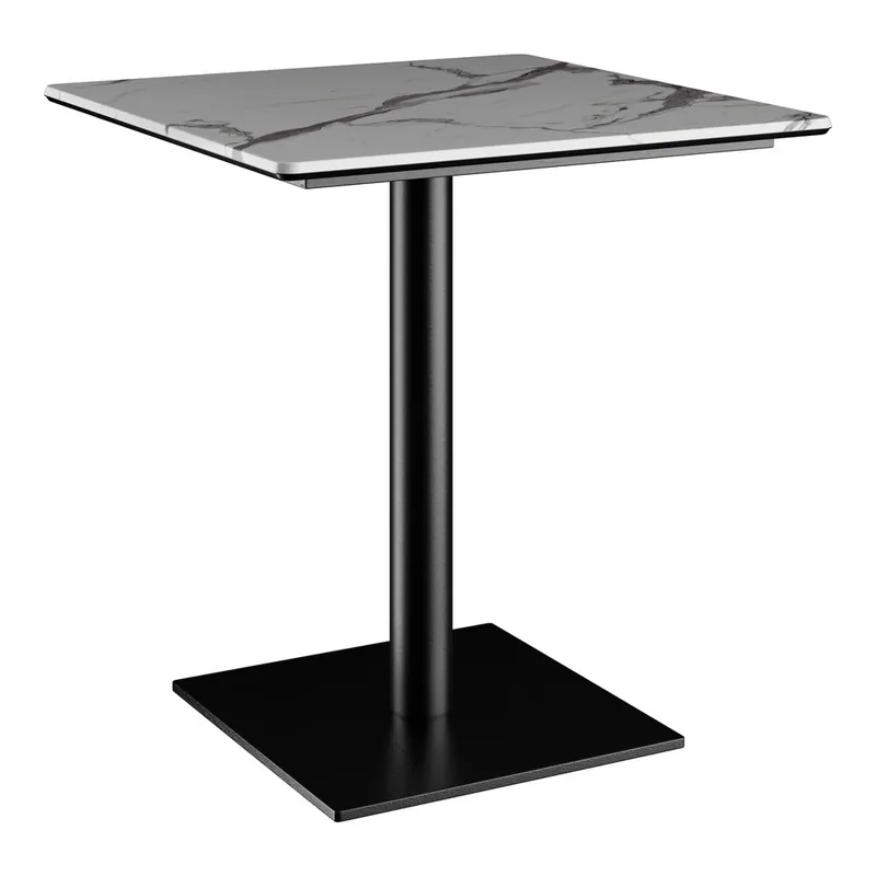 Lancaster Table & Seating Excalibur 28" Square Standard Height Table with Smooth Versilla Finish and Square Base Plate Buy Online