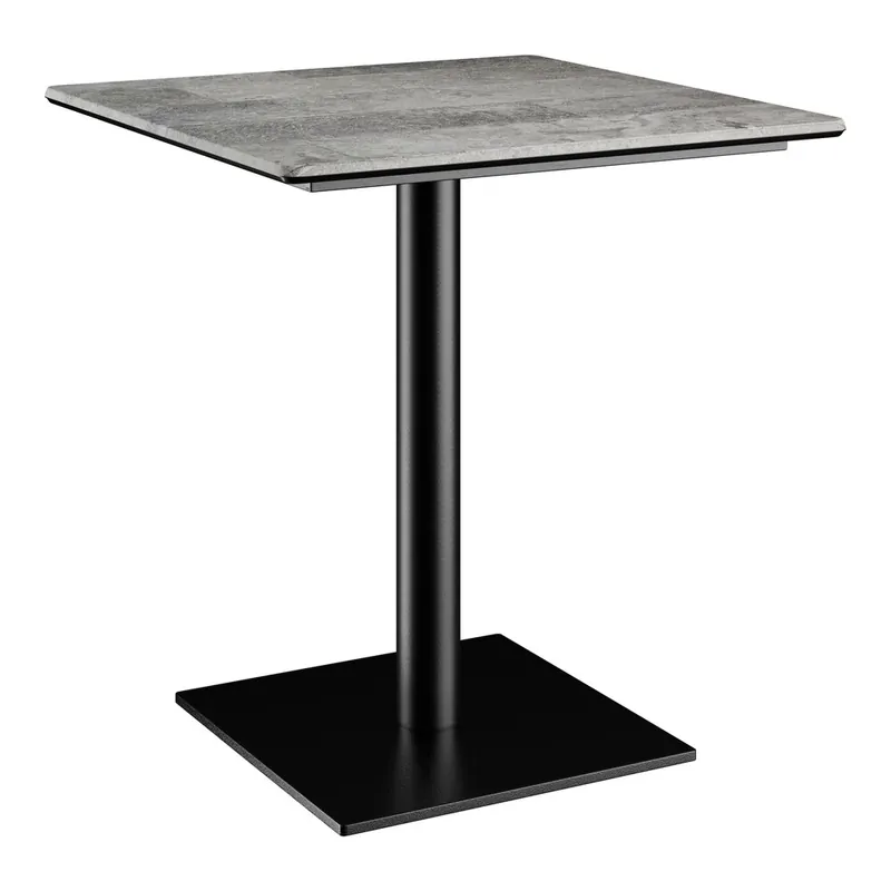 Lancaster Table & Seating Excalibur 28" Square Standard Height Table with Textured Toscano Finish and Square Base Plate Shop Now