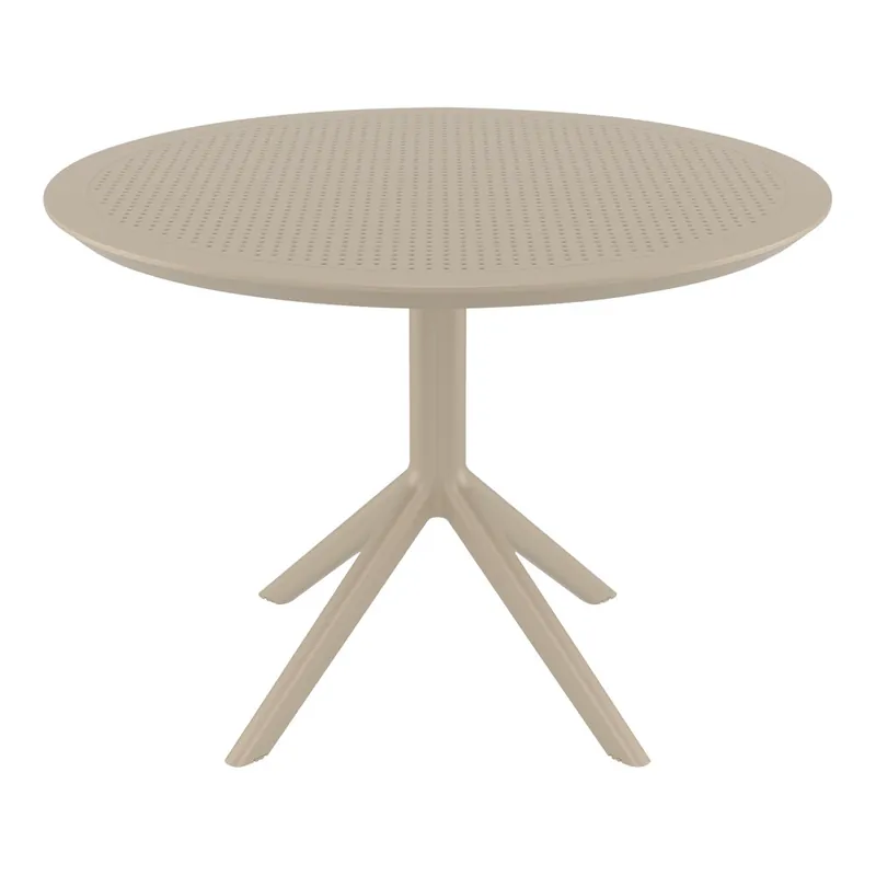 Don’t Miss Out Siesta Sky 41 5/16" Round Taupe Standard Height Table