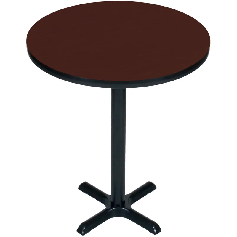 Correll 24" Round Cherry Finish Bar Height High Pressure Cafe / Breakroom Table Holiday Sale