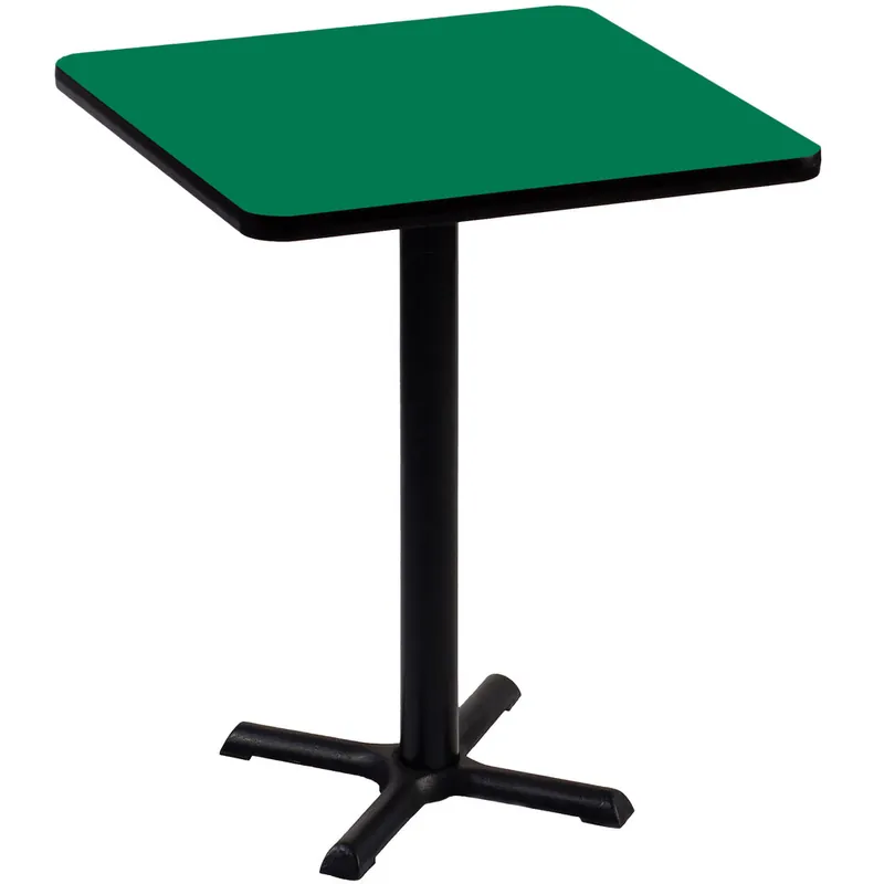 Correll 24" Square Green Finish Standard Height High Pressure Cafe / Breakroom Table Save Now