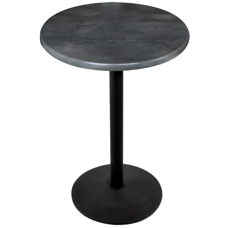 Editor’s Pick Holland Bar Stool OD214-2236BWOD30RBlkStl 30" Round Black Steel Laminate Outdoor / Indoor Counter Height Table with Round Base