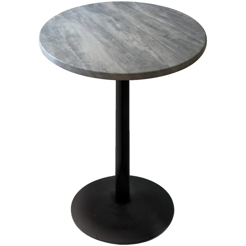 Holland Bar Stool OD214-2236BWOD30RGryStn 30" Round Greystone Outdoor / Indoor Counter Height Table with Round Base Warranty Included