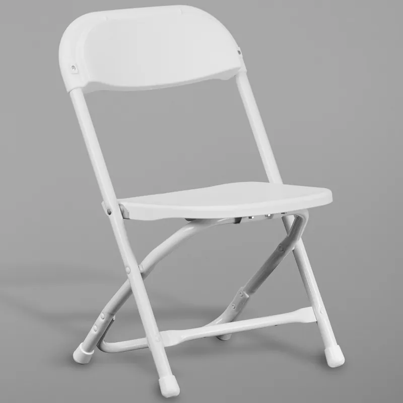 Flash Furniture Y-KID-WH-GG White Kids Plastic Folding Chair Flash Sale