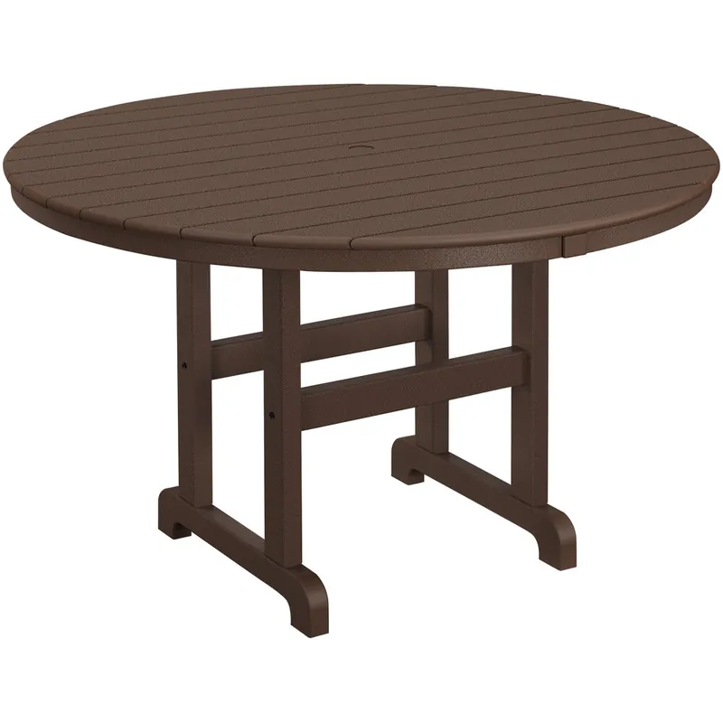 Hot Picks POLYWOOD 48" Mahogany Round Dining Height Table