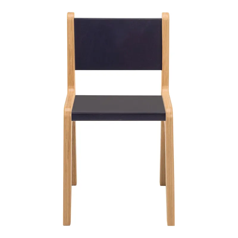 Certified Whitney Brothers CR2514S Whitney Plus 14" Wood Children's Chair with Whitney Blue Seat and Back