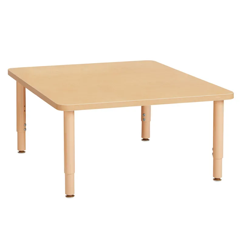 In Demand Jonti-Craft Baltic Birch 6251JCP251 Purpose+ 48" x 48" x 14" Square Laminate Adjustable Height Table